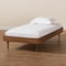 Baxton Studio Rina Mid-Century Modern Ash Walnut Finished Wood Twin Size Platform Bed Frame 180-11158-Zoro - alternate 2